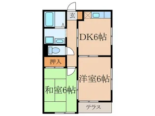 エーデルハイム A【1階】の間取り