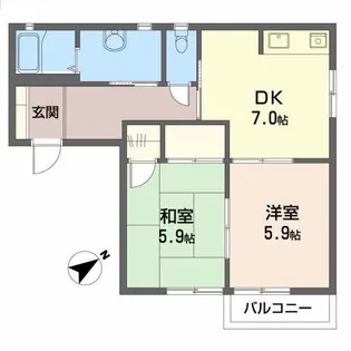 ルミエール大宮I【2階】の間取り