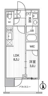 シーズンフラッツ新御徒町イースト【3階】の間取り