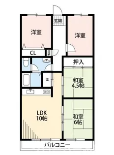 第2五福マンション【3階】の間取り