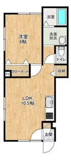 さくらハウス三愛【1階】の間取り