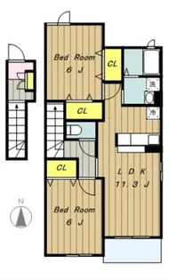 アプローズ(小山町)【2階】の間取り