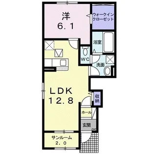 南相馬 YA Court II【1階】の間取り