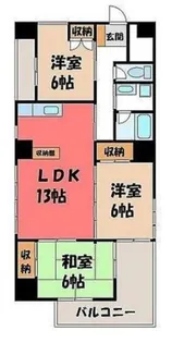 浅美マンション【2階】の間取り