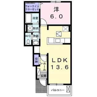 フィオーレA【1階】の間取り
