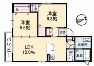 スマイルガーデン・S【2階】の間取り