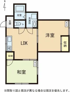 ワカバハイツ【2階】の間取り