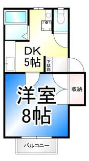 ラフォーレ三輪【2階】の間取り