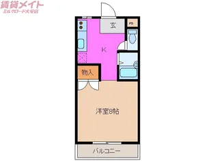プレジール多比鹿【2階】の間取り