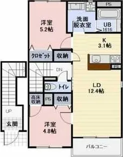 プレジールの間取り