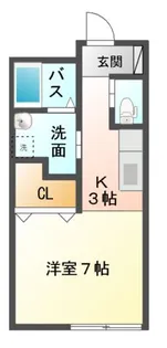 プラッツ・エール【1階】の間取り
