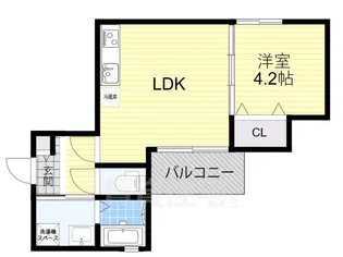 Gracias Court千里丘【3階】の間取り