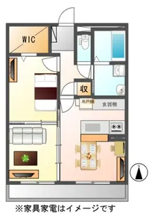 ハートフルマンション 桃李【2階】の間取り