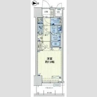 スワンズシティ大阪クレアスト【9階】の間取り