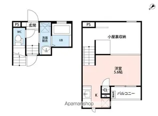 CB入間リーノ【2階】の間取り