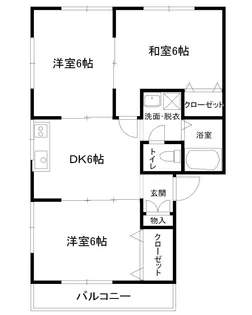 メゾンたちばな【1階】の間取り