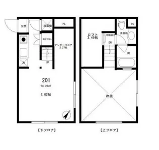 パーシモンI号棟【2階】の間取り