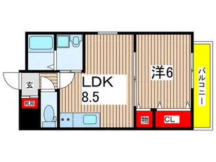 ラハイナ【1階】の間取り