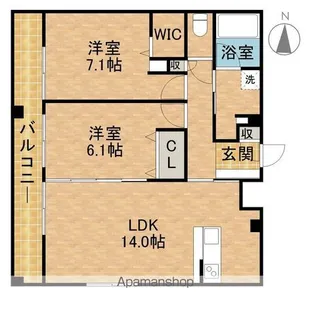 L’alba di primo【4階】の間取り