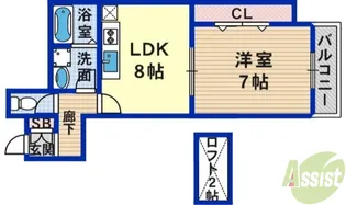 サンビルダーパールビル【2階】の間取り