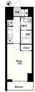 GENOVIA横浜関内sky garden【7階】の間取り
