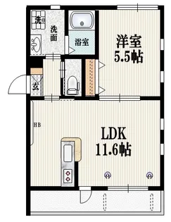 メゾンベール【1階】の間取り