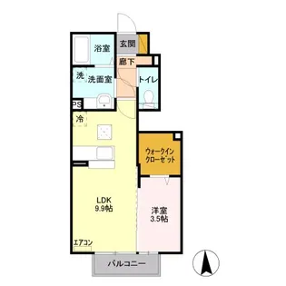 グレース・テクノ【1階】の間取り