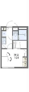 レオパレスふたあら【1階】の間取り
