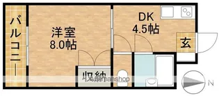 サンテラス初生【2階】の間取り