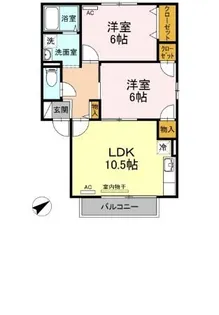TMKホープI T棟【2階】の間取り
