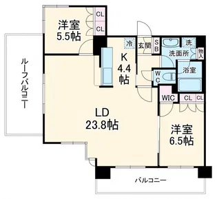 エリューディ船橋本町【8階】の間取り