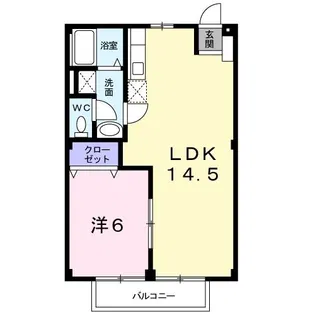 ロイヤルグリーンハイツ【1階】の間取り