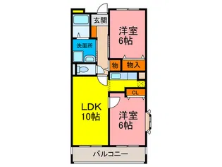 グリーンコート西田の間取り