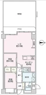 フェリス鷺沼【1階】の間取り