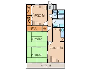 アンクレーゼ【6階】の間取り