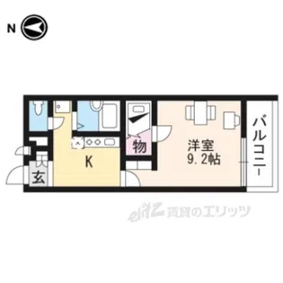 レオパレスエヌリバー【2階】の間取り