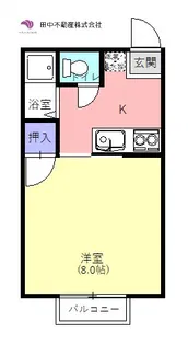 タウンハウス藤II【1階】の間取り