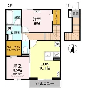 Plumeria【2階】の間取り