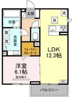 ルサンティエ本郷【1階】の間取り
