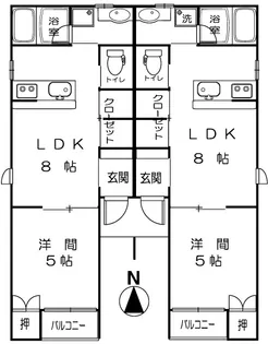 コンフォート美須々【2階】の間取り