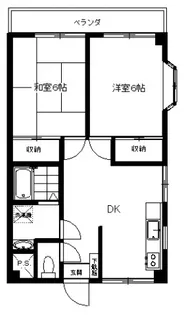 ノイエス三田【2階】の間取り