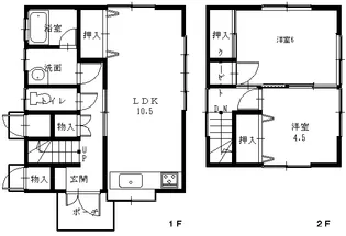 秋田県湯沢市南台【一戸建】の間取り