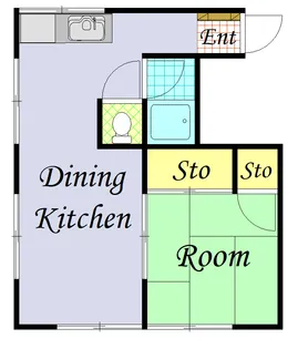 神奈川県川崎市中原区今井南町【アパート】の間取り
