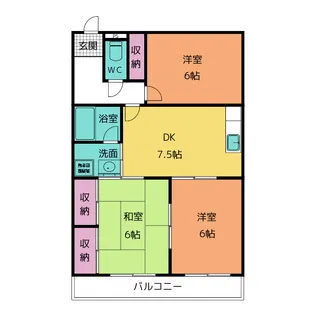 グリーンヒルズ【3階】の間取り