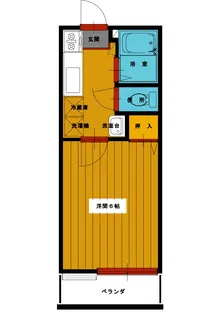 サンエイハイツA【2階】の間取り