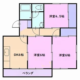3DKの間取り画像