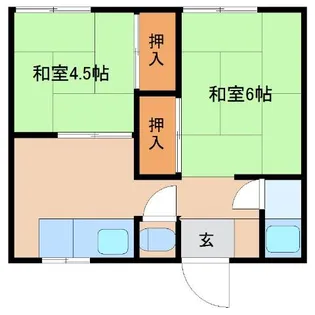 渡邉アパート【1階】の間取り