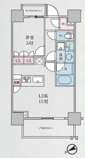 東京都台東区柳橋1【マンション】の間取り