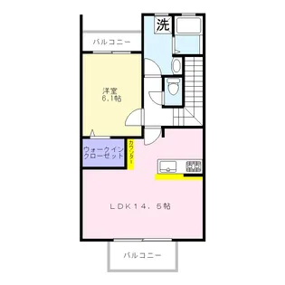 サンストリーム【2階】の間取り