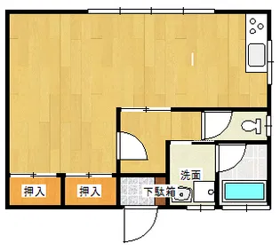 エレガンスR&Y石沢【1階】の間取り